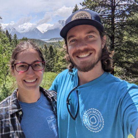 Sam and Steph, founders of Bottleneck Games